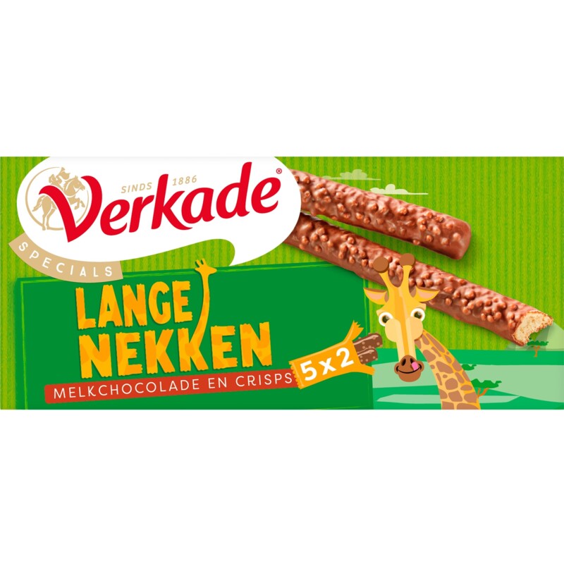 Verkade Lange Nekken - Melkchocolade en Crisps koekjes