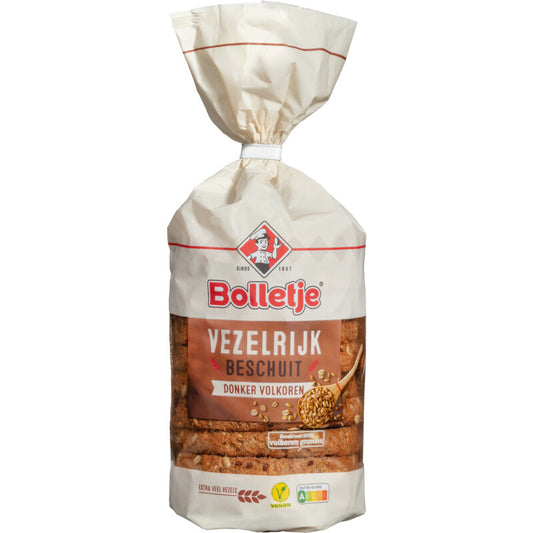 Bolletje Ballaststoffreicher Bauernzwieback aus Vollkorn - Niederländische Delikatessen