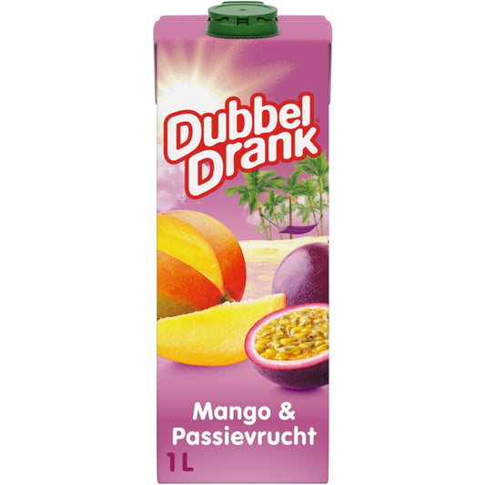 DubbelDrank Mango und Passionsfrucht - Fruchtgetränk