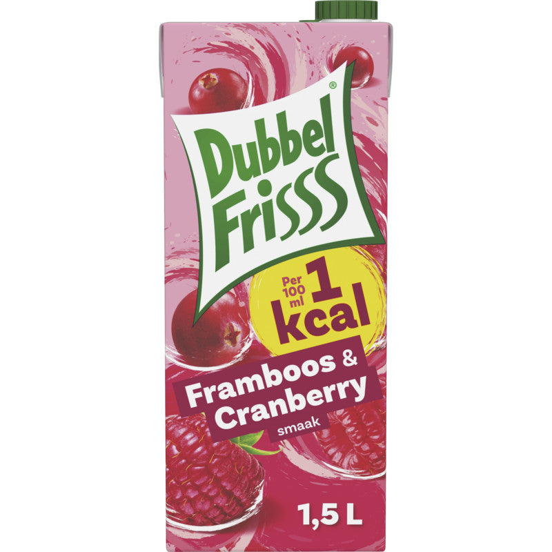 Dubbelfriss Himbeere Cranberry - 1 Kcal - 1,5 Liter - Fruchtgetränk