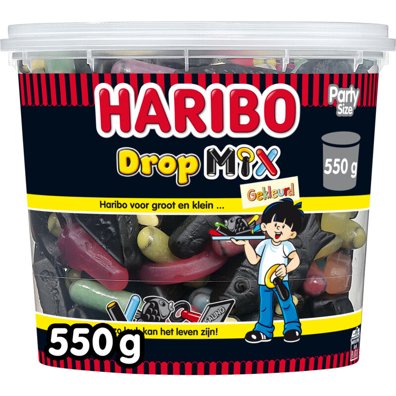 Haribo Gekleurde Dropmix - Nederlandse Zoetigheden