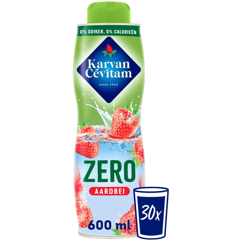 Karvan Cevitam Sirup – Strawberry Zero – Niederländische Limonade