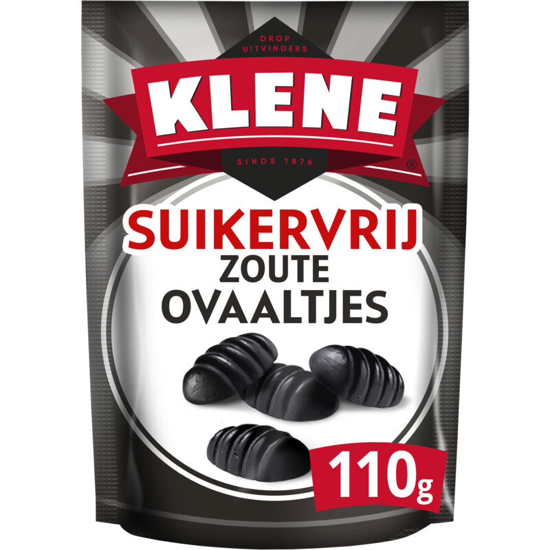 Small Sugar Free Salty Ovals - Sweets from the Netherlands