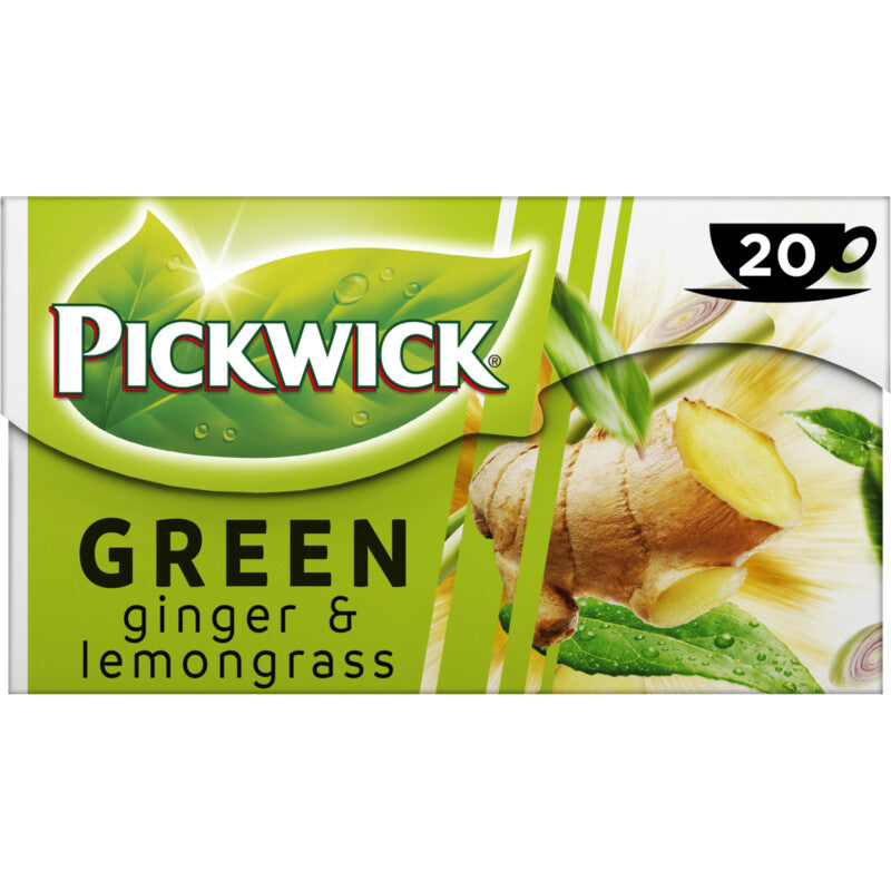 Pickwick Green Ginger & Lemongrass - Nederlandse Thee