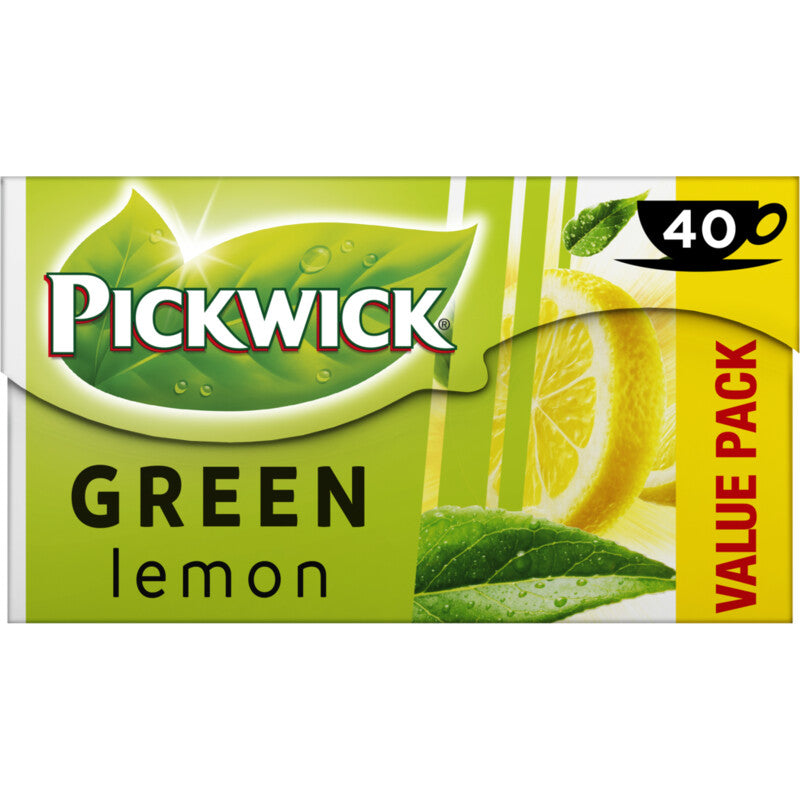 Pickwick Green Lemon Value pack 40 koppen - Nederlandse Thee