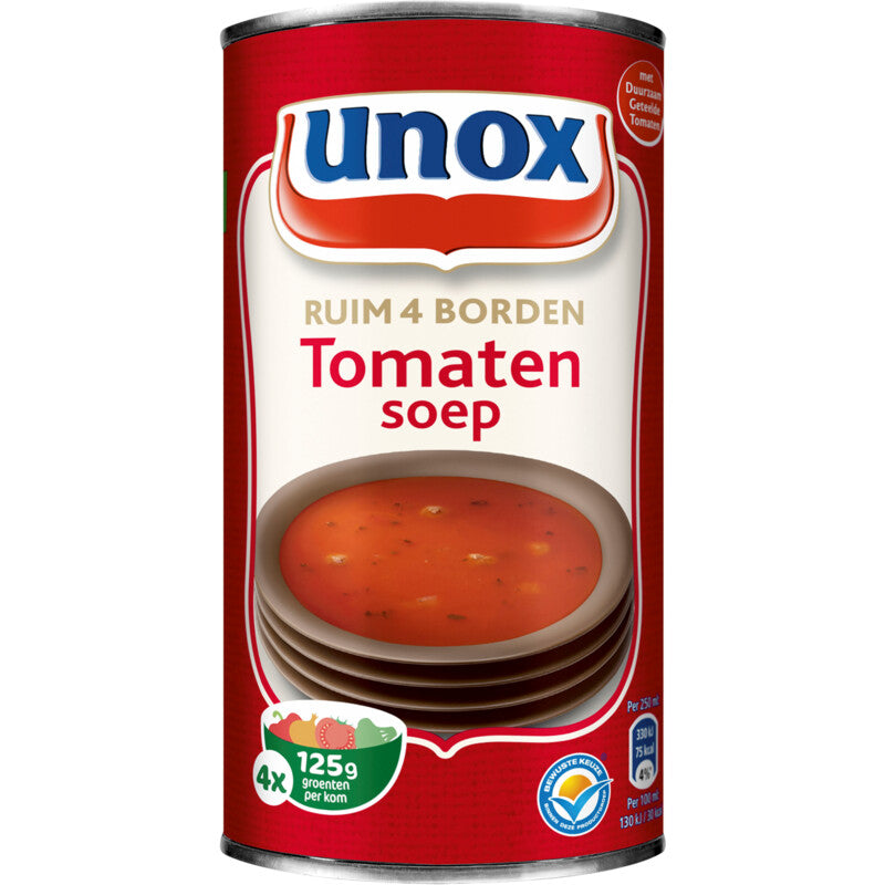 Unox Tomatensuppe, mehr als 4 Teller - Niederländische Suppe