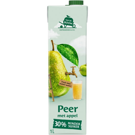 Van de Boom Birne mit Apfel - Birnensaft mit Apfelsaft - 1 Liter