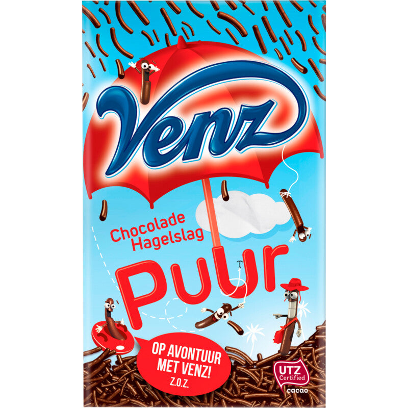 Venz Hagelslag Puur - 400 Gramm - Niederländischer Brotaufstrich