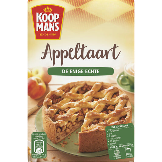 Koopmans bakmix voor Appeltaart