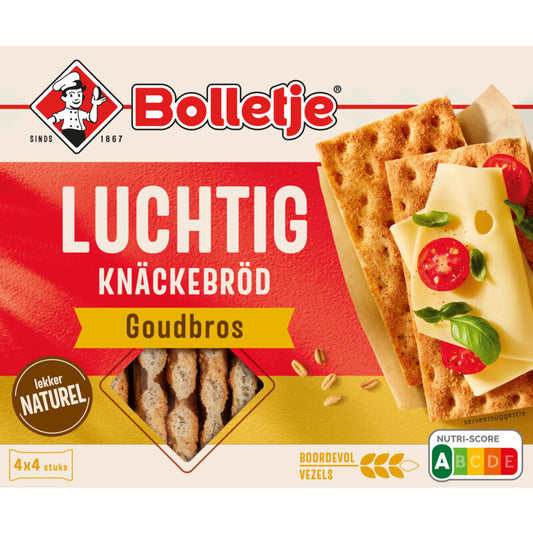 Bolletje Luchtig Knäckebröd Goudbros - Nederlands Ontbijt