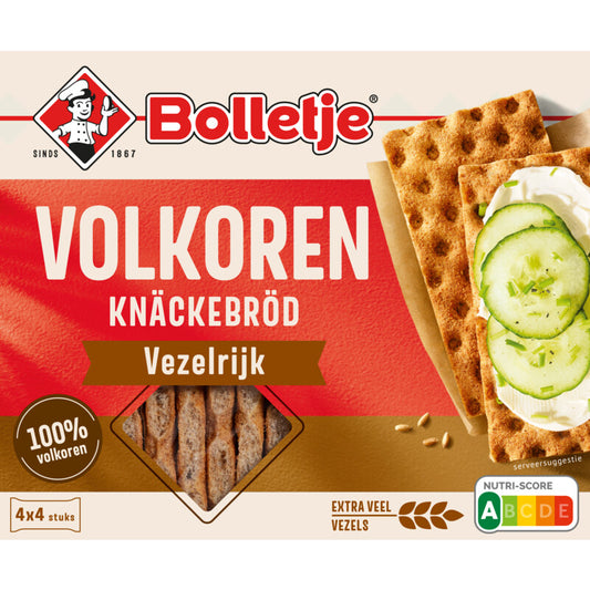 Bolletje Vezelrijk Knäckebröd Volkoren - Nederlands Ontbijt