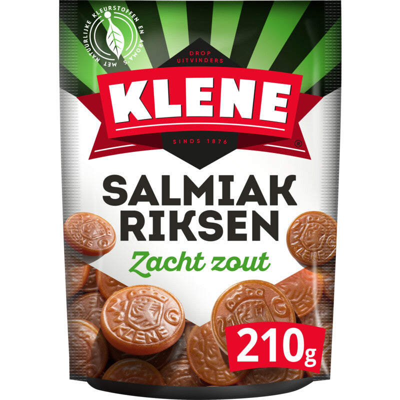 Klene Salmiak Riksen Zacht Zout - Nederlandse zoetigheden